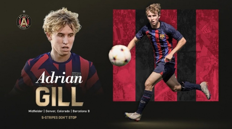 开云中国-亚特兰大联官方：巴萨20岁中场吉尔转会加盟，签约至2027年6月